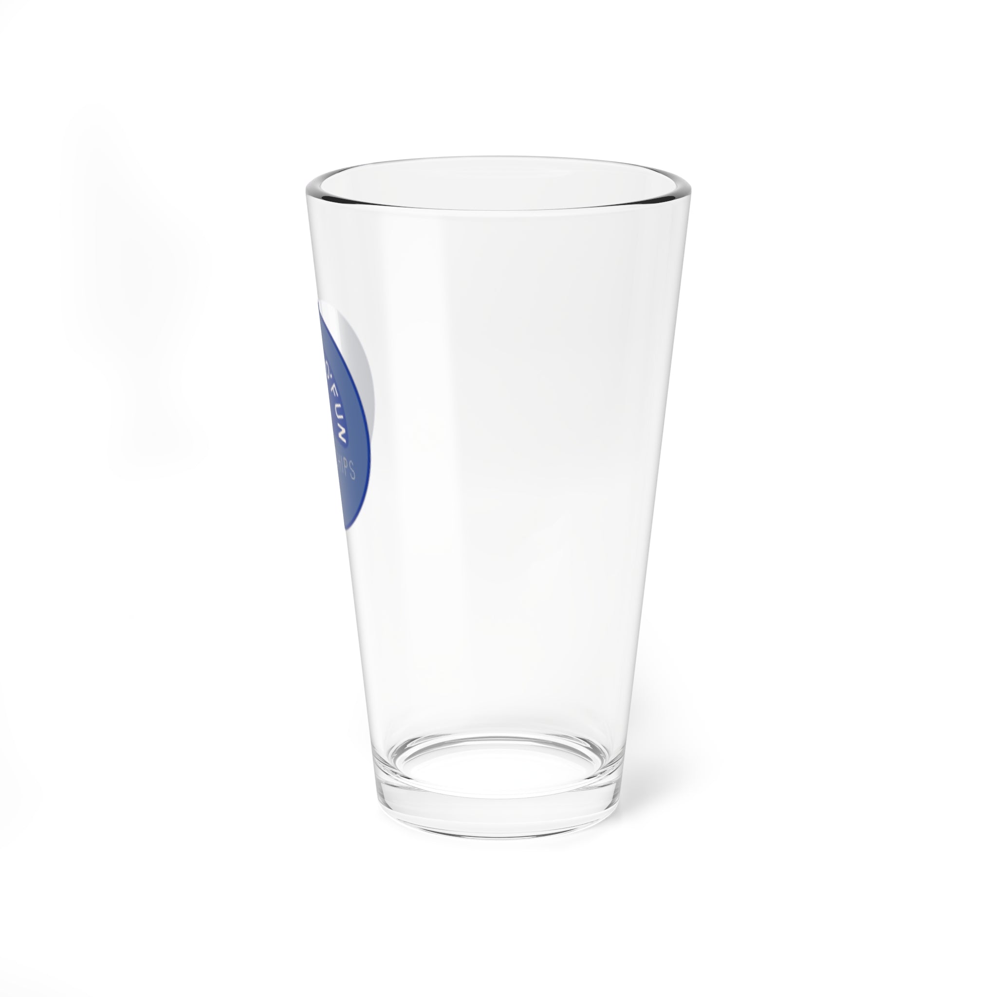 Mixing Glass — 16oz Branded Barware (Barrel of Fun Potato Chips Logo)