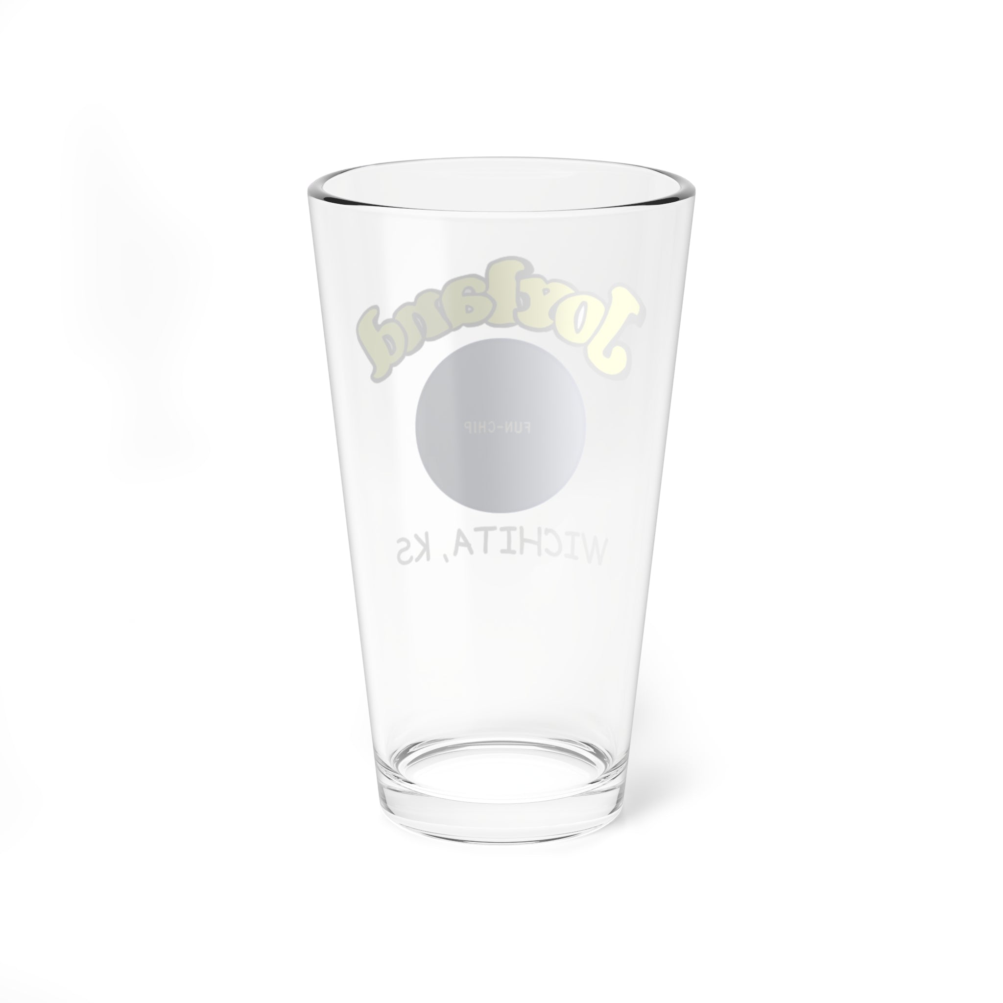Mixing Glass — 'Jordand' Retro Logo 16oz Cocktail Shaker Glass