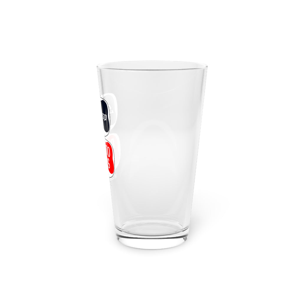 Pint Glass — Retro 'StaKrisp Potato Chips' Logo Beer Glass, 16oz