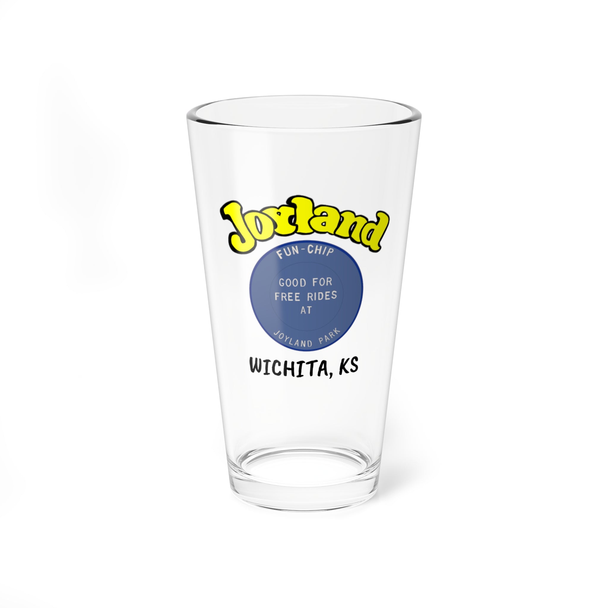 Mixing Glass - Retro Joyland Wichita, KS Pint Glass (16oz)