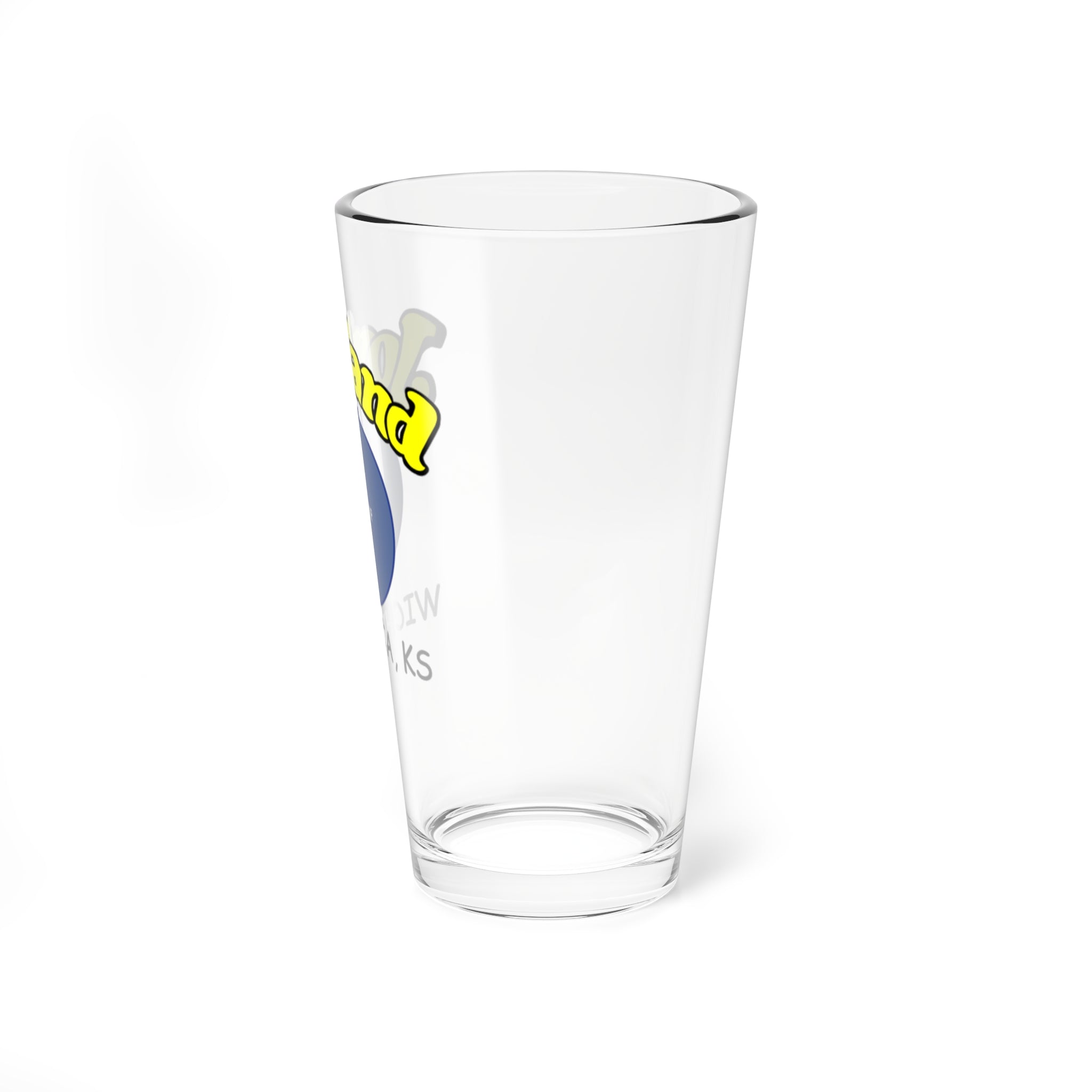 Mixing Glass — 'Jordand' Retro Logo 16oz Cocktail Shaker Glass