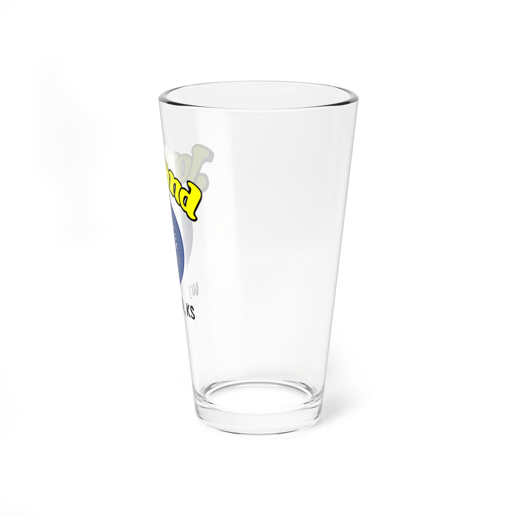 Mixing Glass — 16oz Cocktail Mixing Pint Glass with JOYLAND & 'Sta Krisp' Retro Logo
