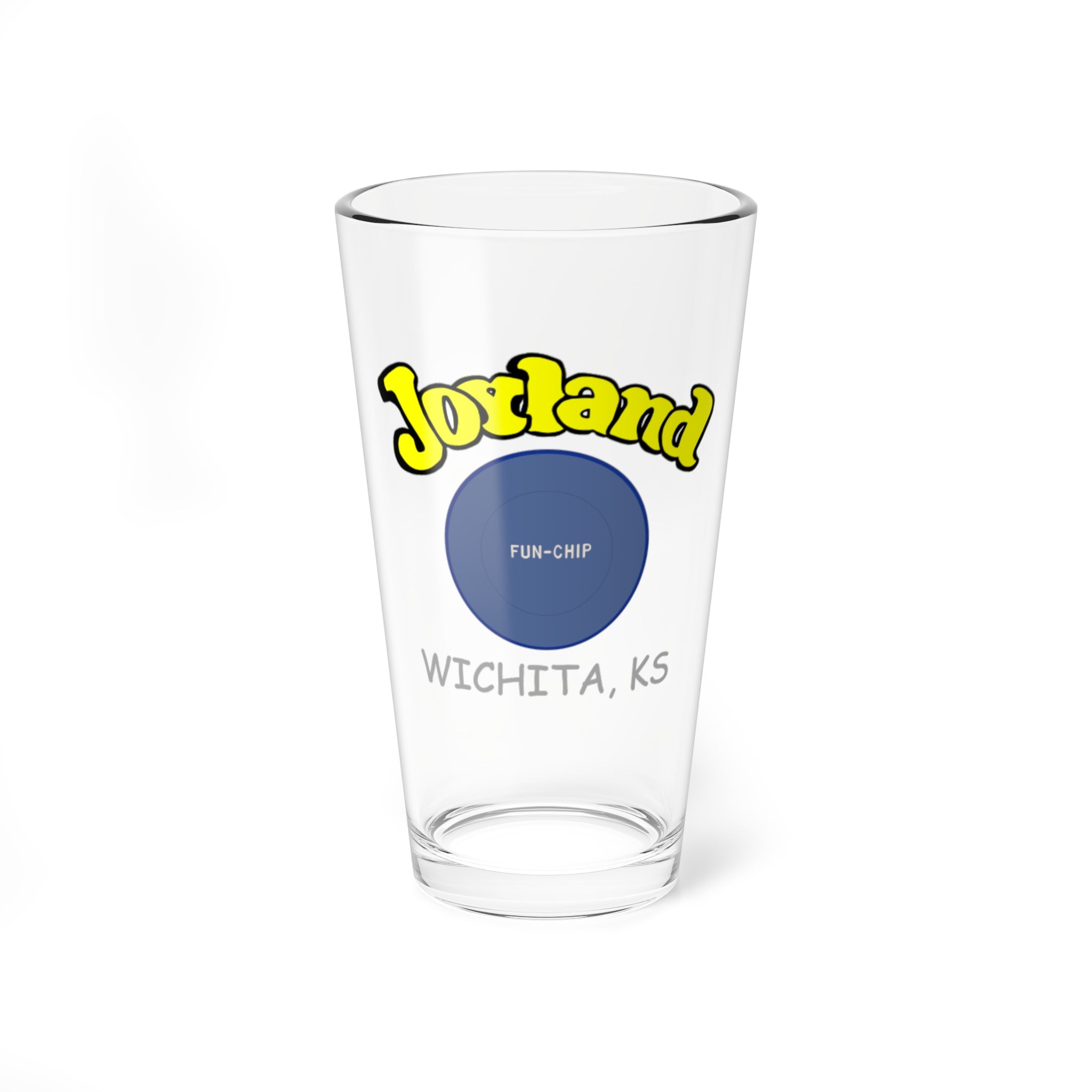 Mixing Glass — 'Jordand' Retro Logo 16oz Cocktail Shaker Glass