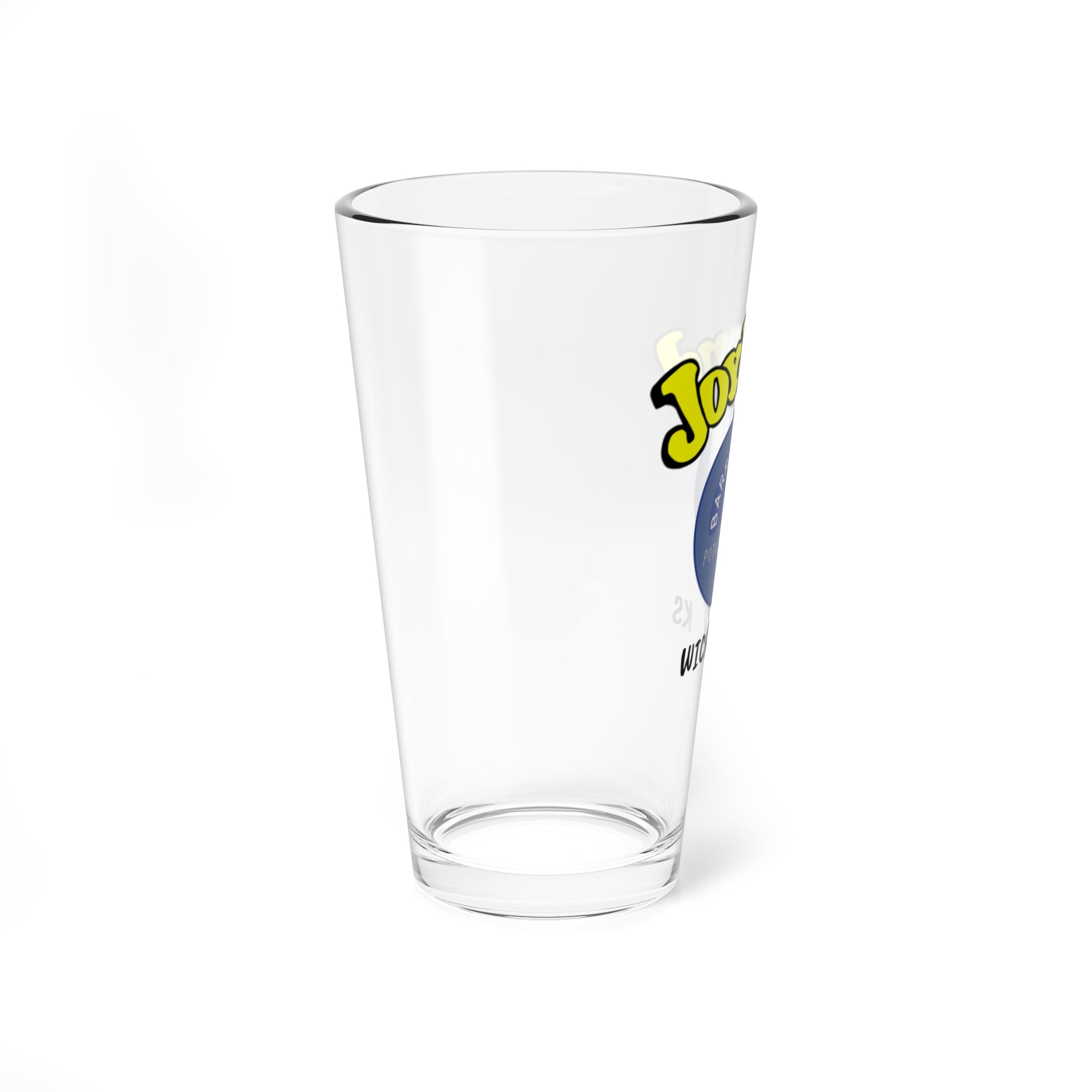 Mixing Glass — 16oz Cocktail Mixing Pint Glass with JOYLAND & 'Sta Krisp' Retro Logo