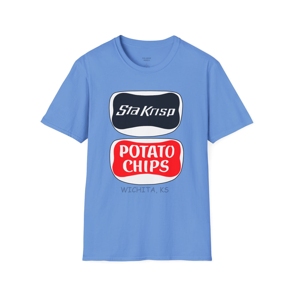 T-Shirt — 'StaKrisp Potato Chips' Retro Snack Logo Tee